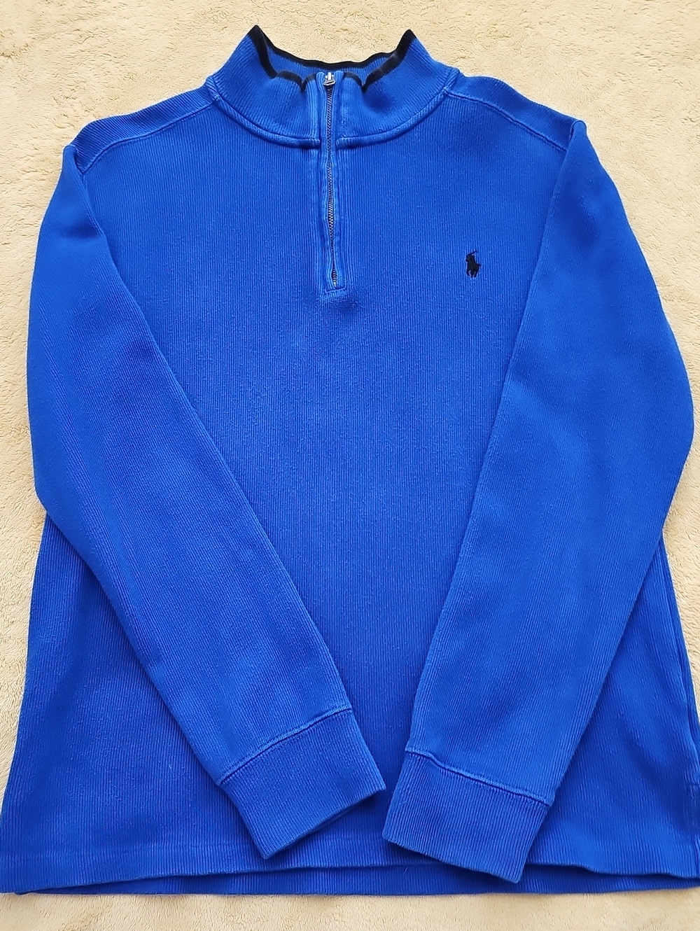 Polo by Ralph Lauren Boy’s Cobalt Blue Half-Zip Sweater